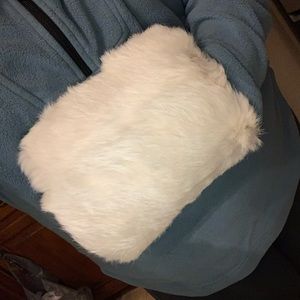Beautiful vintage rabbit fur muff